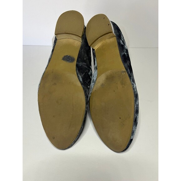 Womens Report Blue velvet loafer with silver heel size 8 - Picture 3 of 4